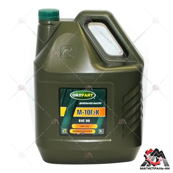 Масло "OILRIGHT" моторное М10 Г2К Дизель 10л (минеральное)