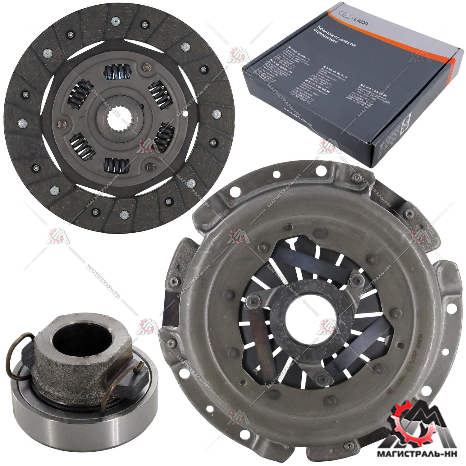 Пакет сцепления (корзина, диск, подш.) ВАЗ-21213  дв.1,7 (фирм. упак. LADA)