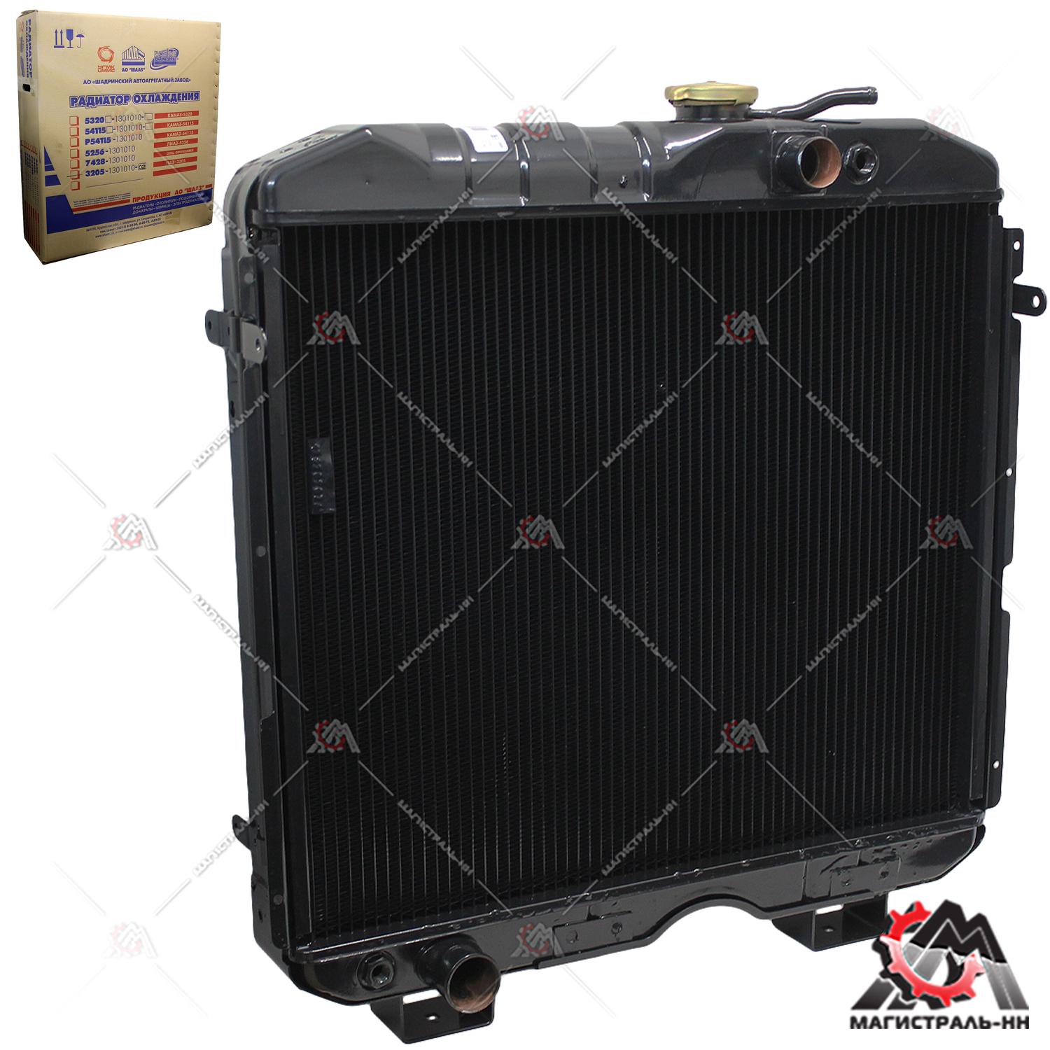 Радиатор охлаждения (4-рядный) ПАЗ-3205 (универсальный) Шадринск