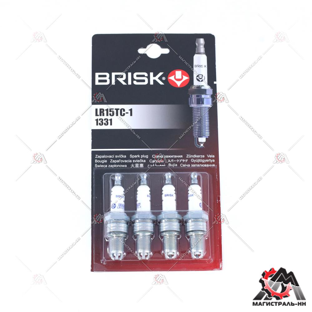 Свеча Brisk ВАЗ-2110-12 EXTRA (инж.8 клап. 3-мя элекр., резистор, бл.4шт.)
