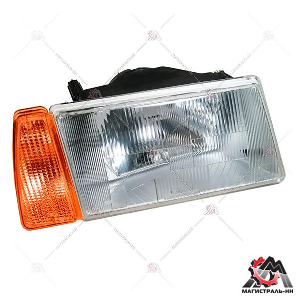 Фара головного света правая ВАЗ-2108,09 (желт.УП) (93.3711-01БЛ) (Освар) (фирм. упак. LADA)