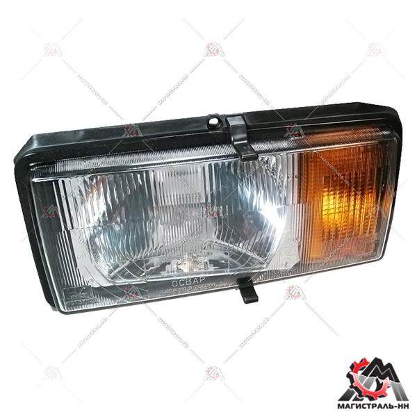 Фара головного света левая ВАЗ-2105,07 (жел. УП)(951.3711) (Освар) (фирм. упак. LADA)