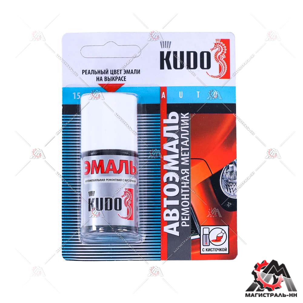 Подкраска автомобильная "Volkswagen LC9Z black magic" (черный) металлик KUDO 15 мл