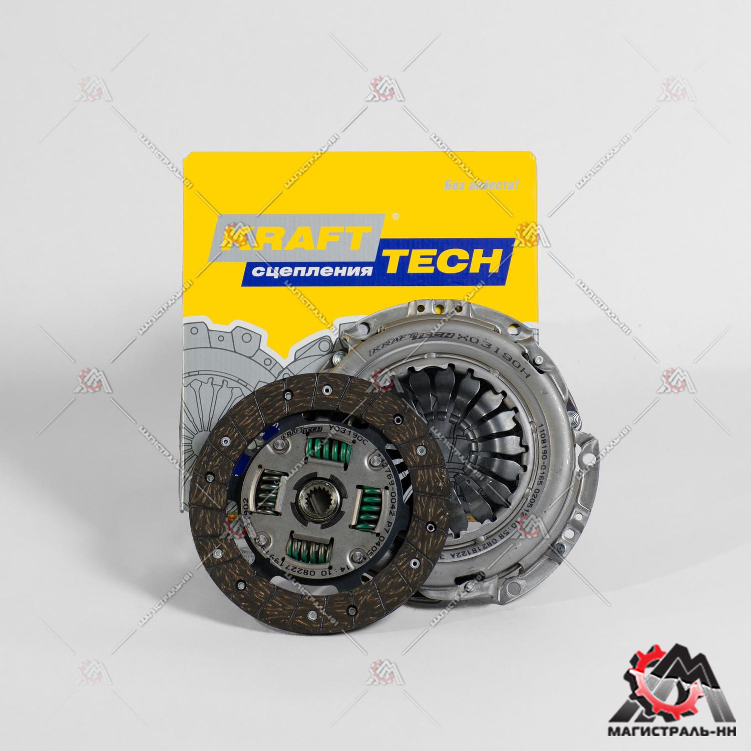 Пакет сцепления (корзина, диск) Ford Fiesta "KRAFTTECH" W04190F9