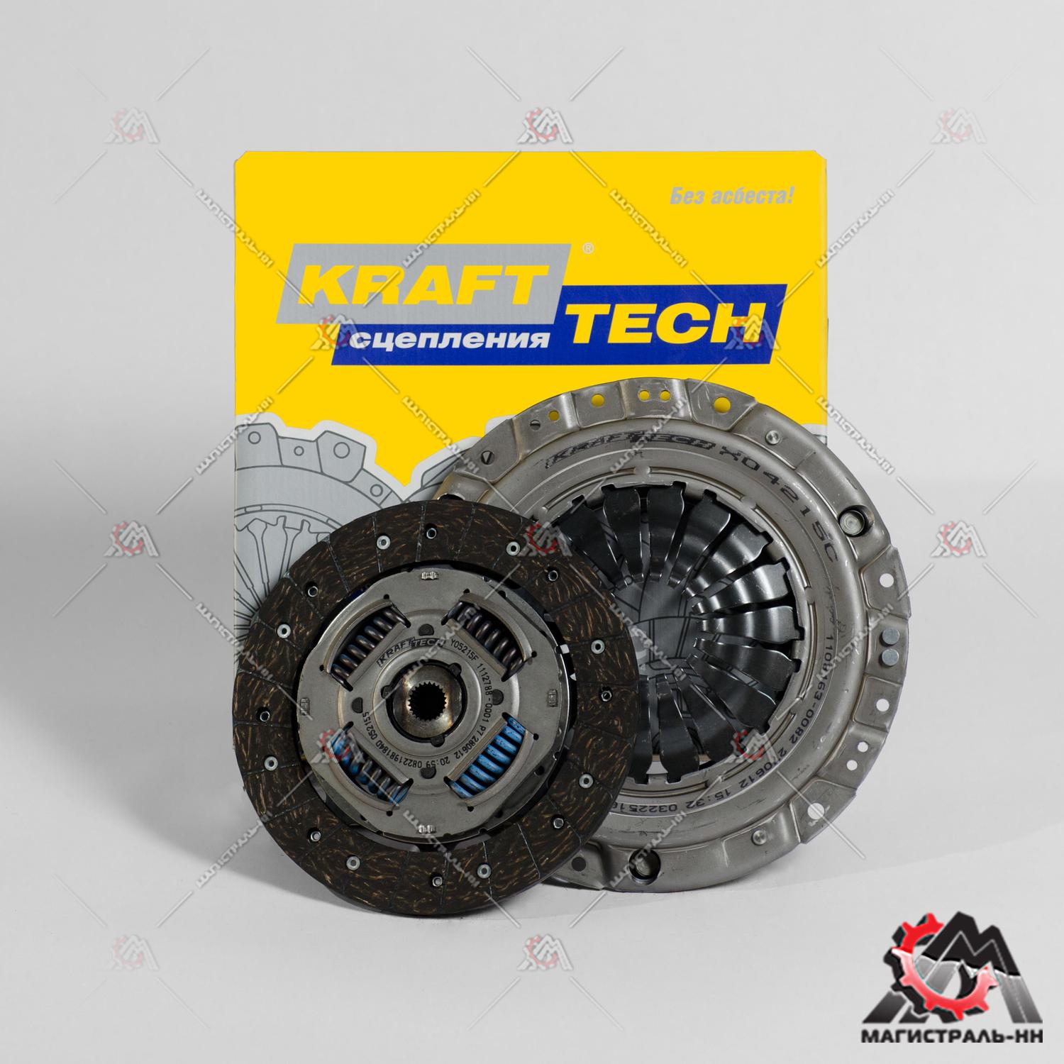 Пакет сцепления (корзина, диск.) Chevrolet Lacetti 1,4-1,6 б/п "KRAFTTECH" W05215B9