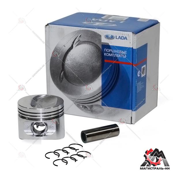 Поршневая группа кт. (4 шт.) 82,0 без колец ВАЗ-21083 группа Е (фирм. упак. LADA)