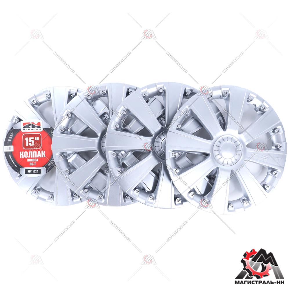 Колпак колеса R15 RS-T (пруж) кт 4 шт. (2+2) REDMARK