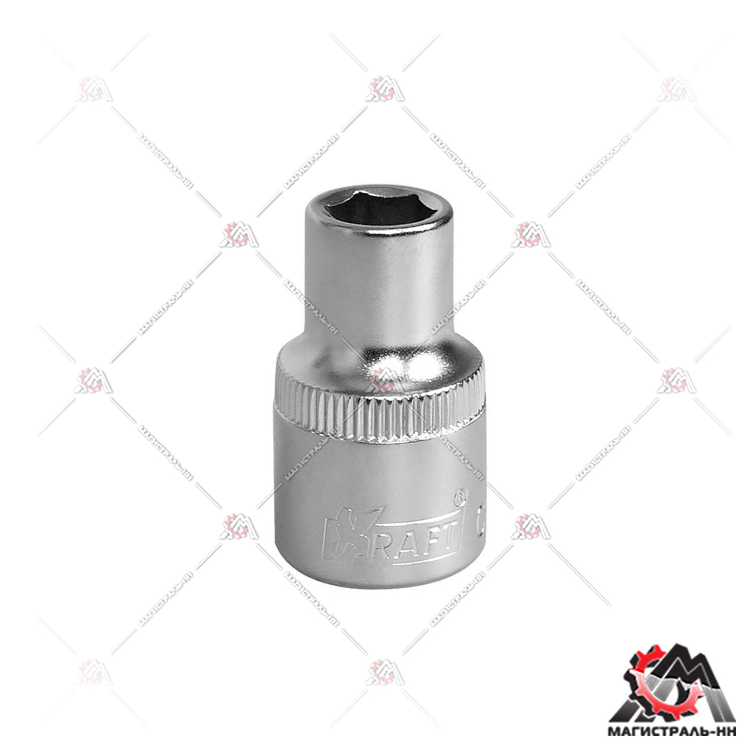 Головка 1/2" 10 мм 6 гранная KRAFT
