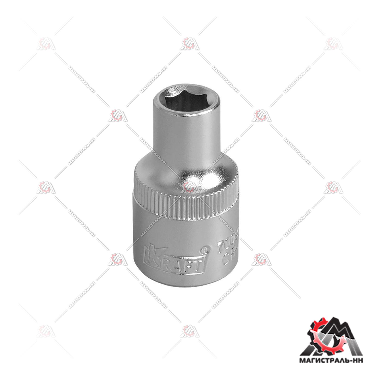 Головка 1/2" 8 мм 6 гранная KRAFT