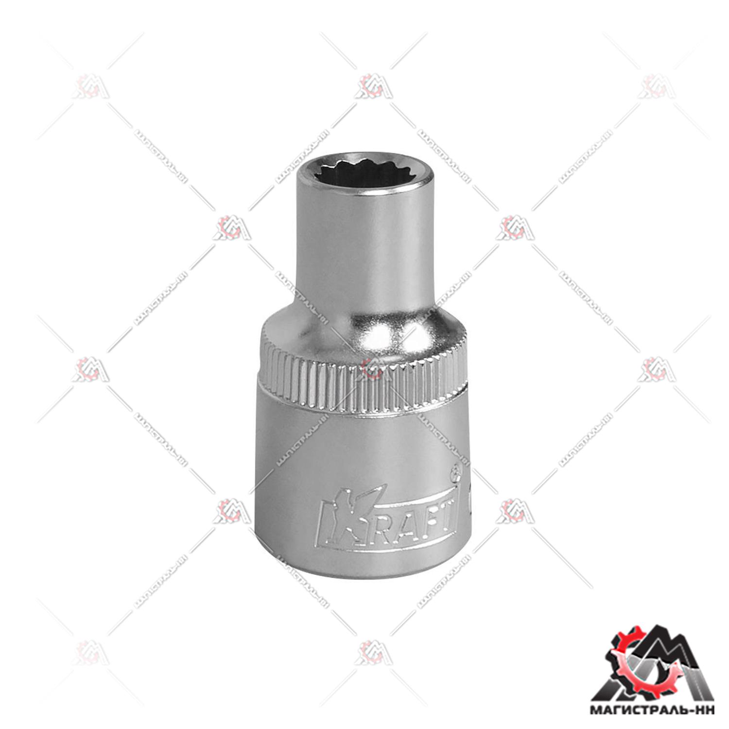 Головка 1/2" 8 мм 12 гранная KRAFT