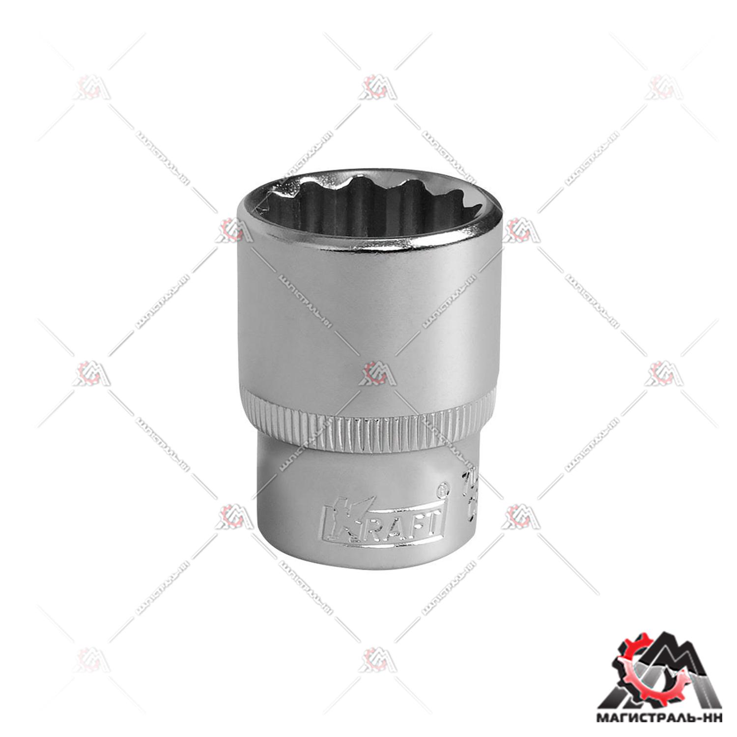 Головка 1/2" 22 мм 12 гранная KRAFT