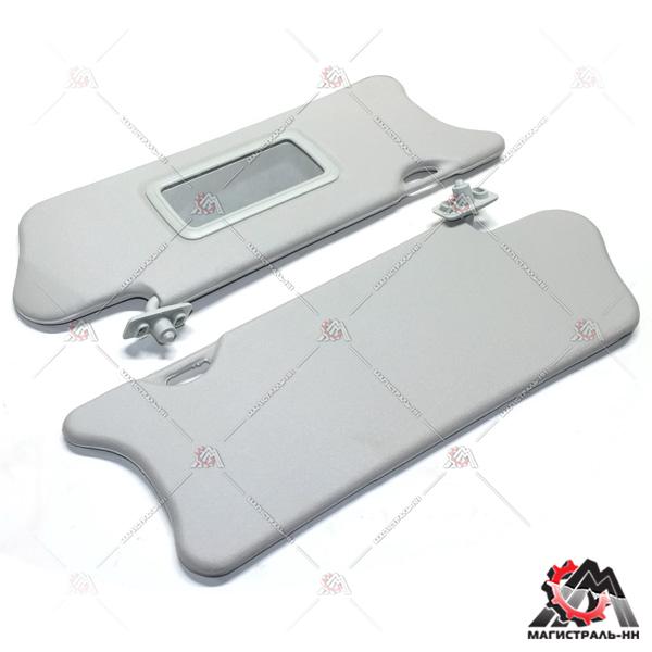 Козырек солнцезащитный ВАЗ-2110 (к-т) с зеркалом
