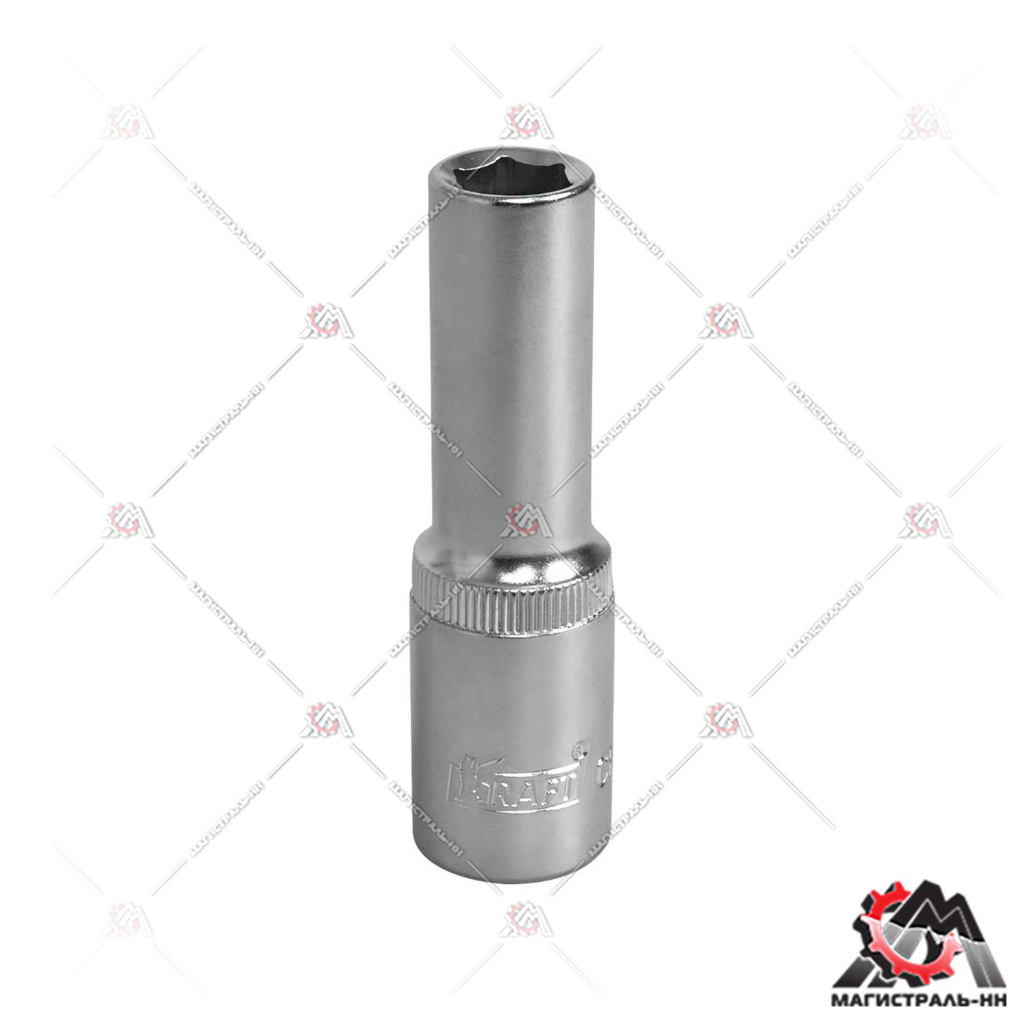 Головка 1/2" 11 мм 6 гранная удлиненная KRAFT