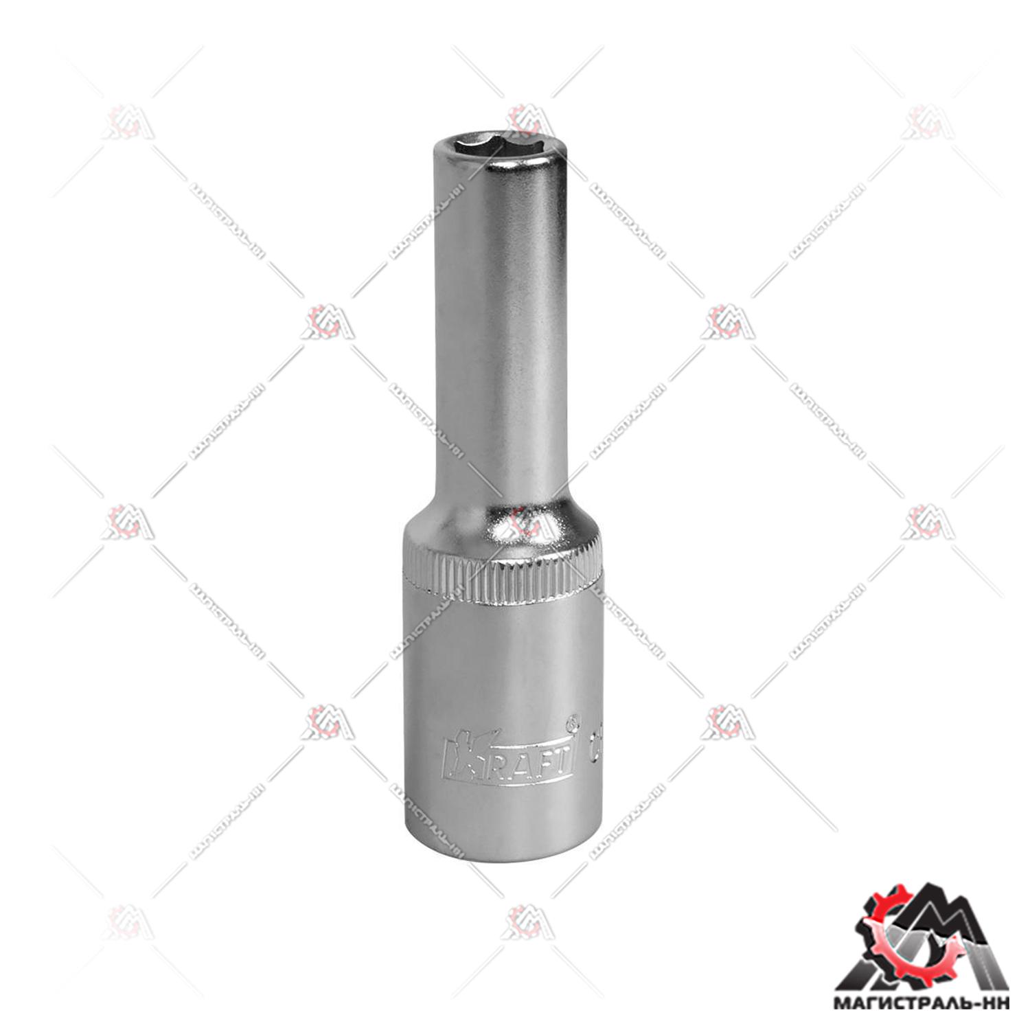 Головка удлиненная 1/2" 9 мм 6-ти гранная KRAFT