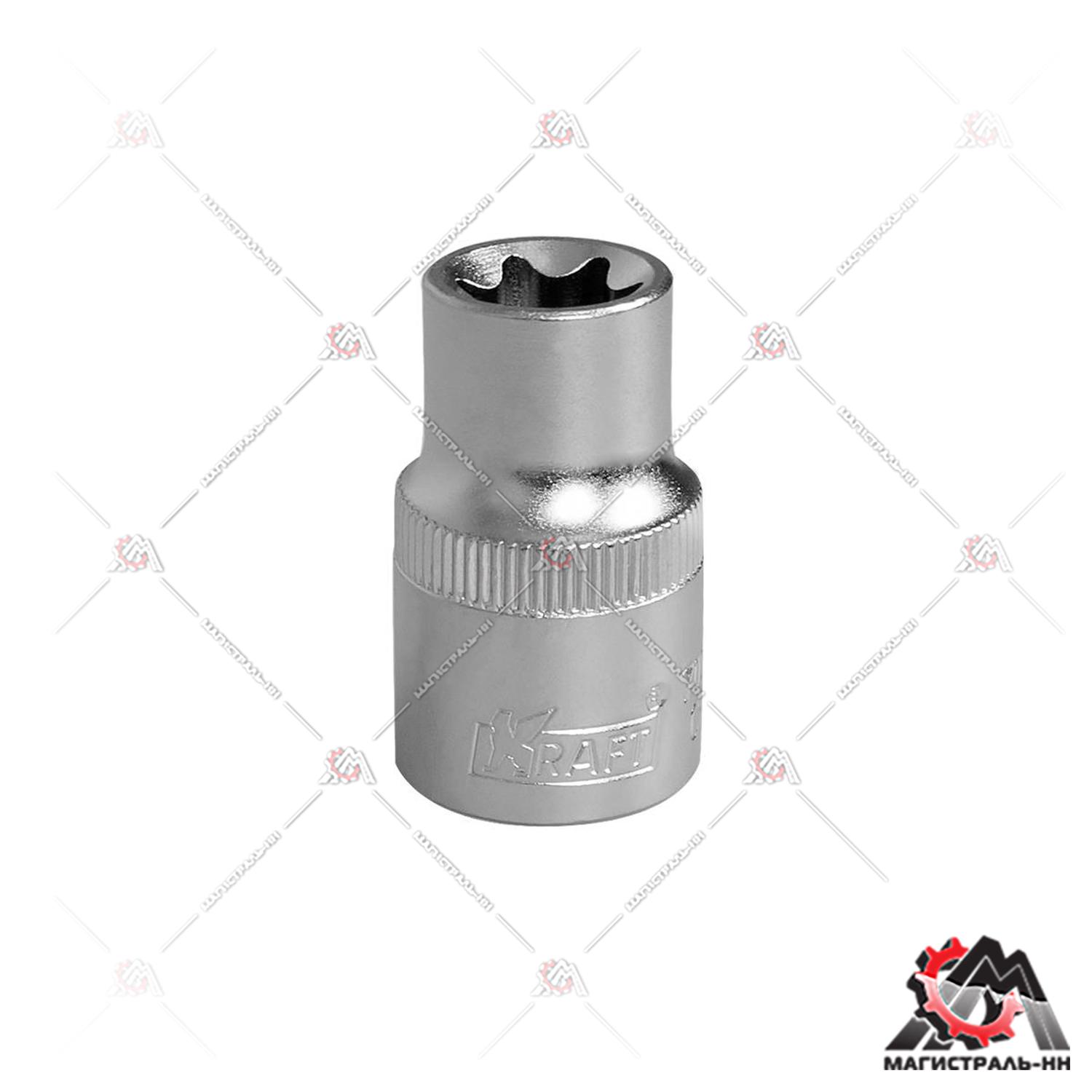 Головка 1/2" 18 мм Torx (E-star) со вставкой KRAFT