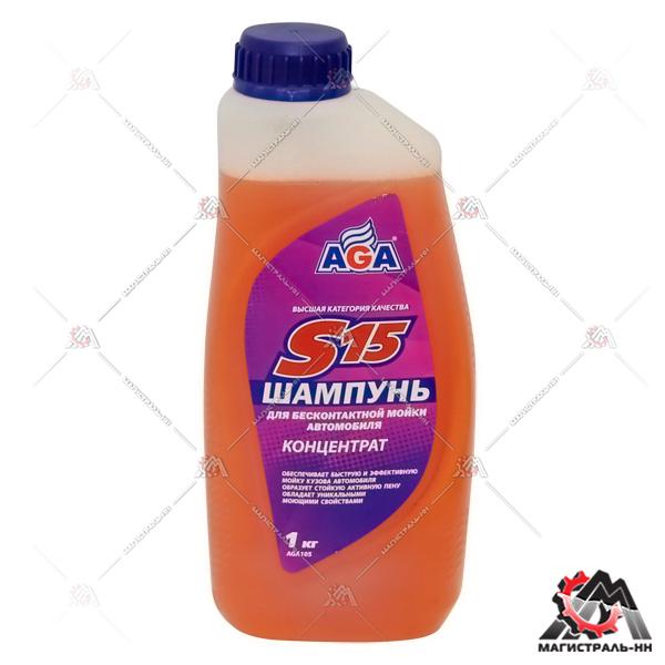 Шампунь для бесконтактной мойки автомобиля AGA 1л.