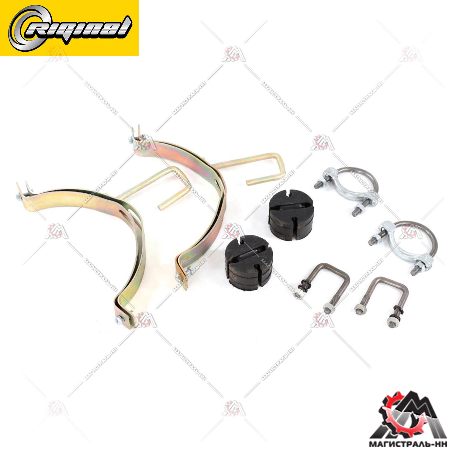 РК крепления глушителя Г-3302-3221,2705,33023,33027 до 2003г.выпуска ( 2 кронш.+хомуты)Riginal