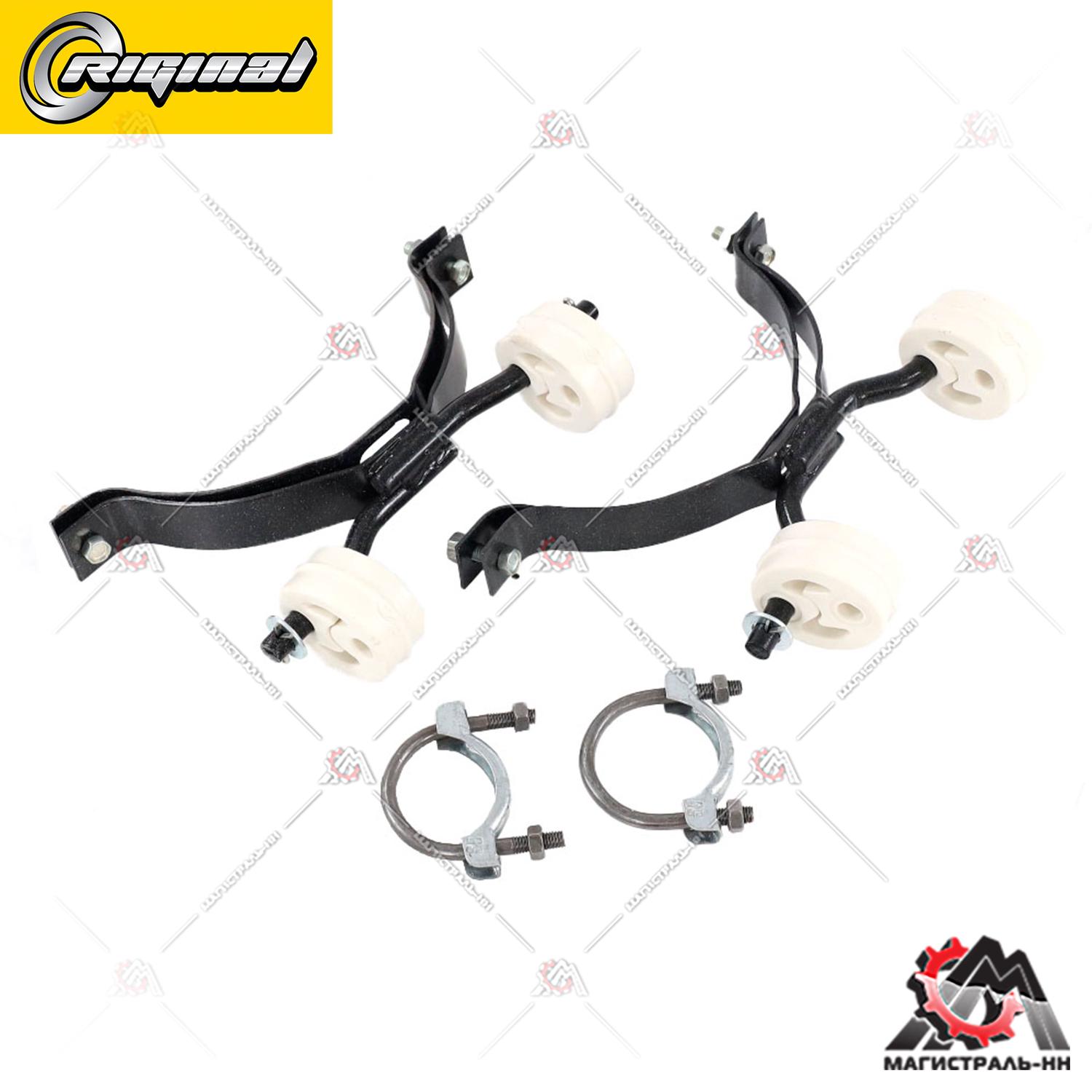 РК крепления глушителя Г-3302-3221,2705,33023,33027 с 2003г.выпуска ( 2 кронш.+хомуты)Riginal