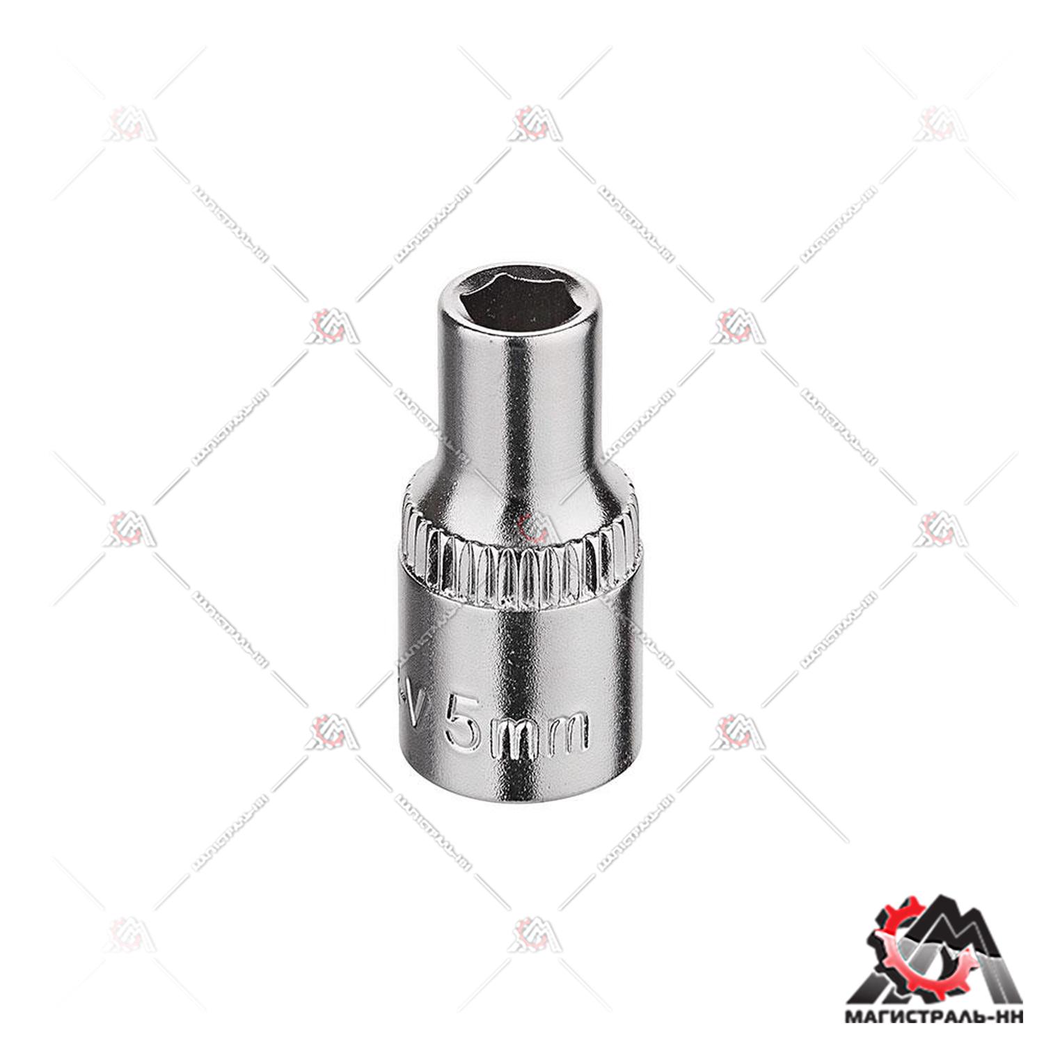 Головка 1/4" 5 мм 6 гранная KRAFT