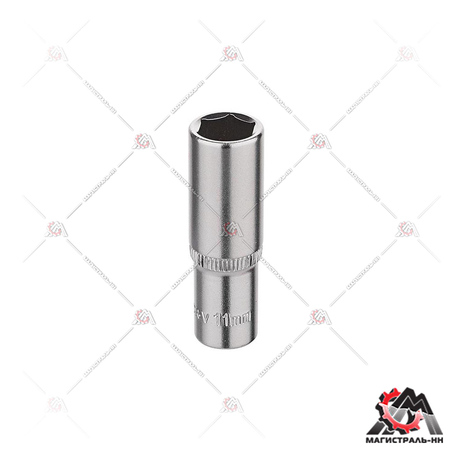 Головка удлиненная 1/4" 11 мм 6-ти гранная KRAFT