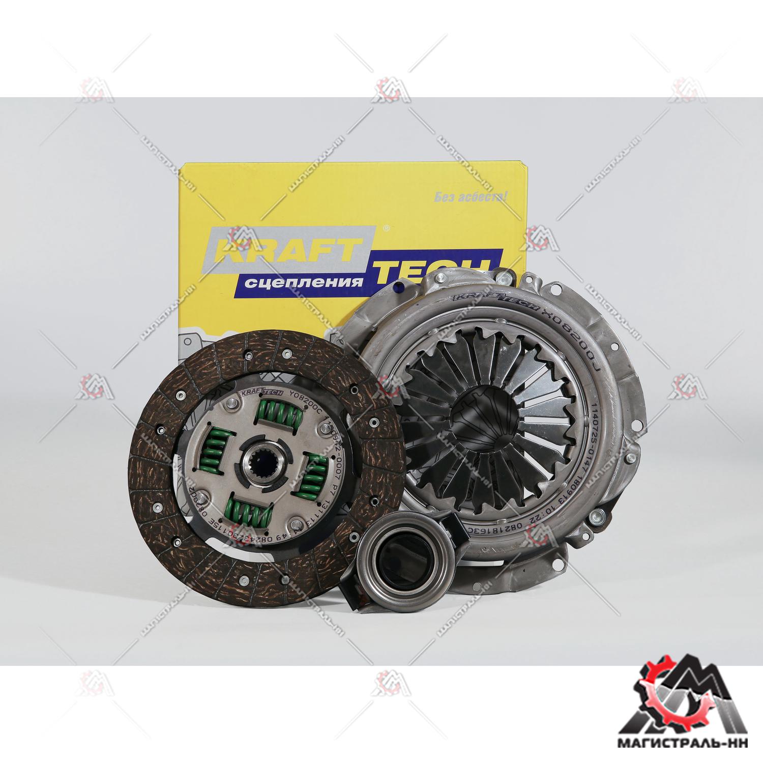 Пакет сцепления (корзина, диск, подш.) Nissan Almera N 16 "KRAFTTECH" W18200C