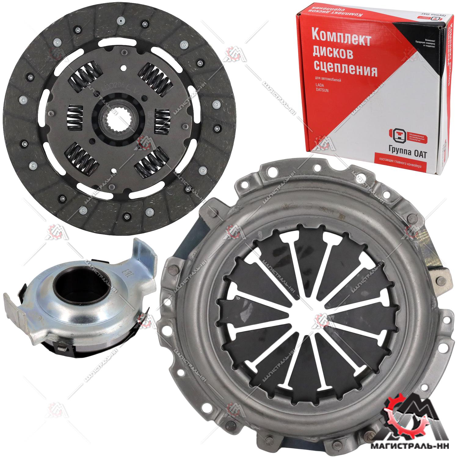 Пакет сцепления (корзина, диск, подш.) ВАЗ-2110-12 дв.16 кл. (ЭКСЕДИ ВИС) (упак. ОАТ)