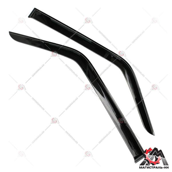 Дефлекторы боковых стекол ВАЗ-2121 Lada Niva 3-х дверн. (кт. 2 шт) (накладные) VORON GLASS