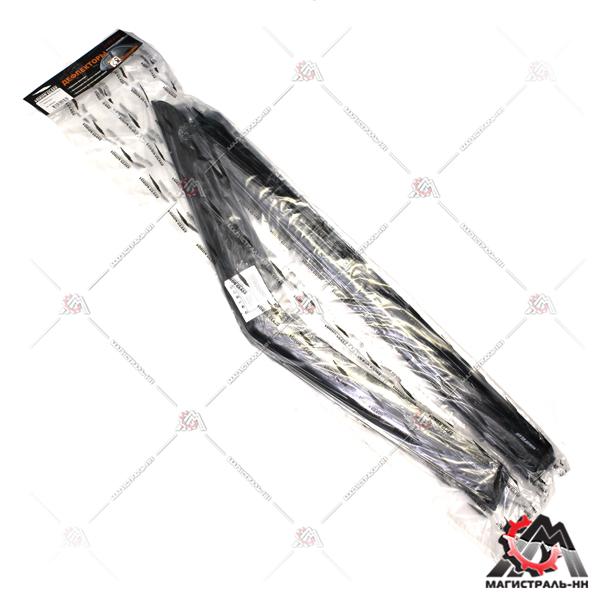 Дефлекторы боковых стекол Skoda Fabia 2007-2014 (кт. 4 шт) (накладные) VORON GLASS