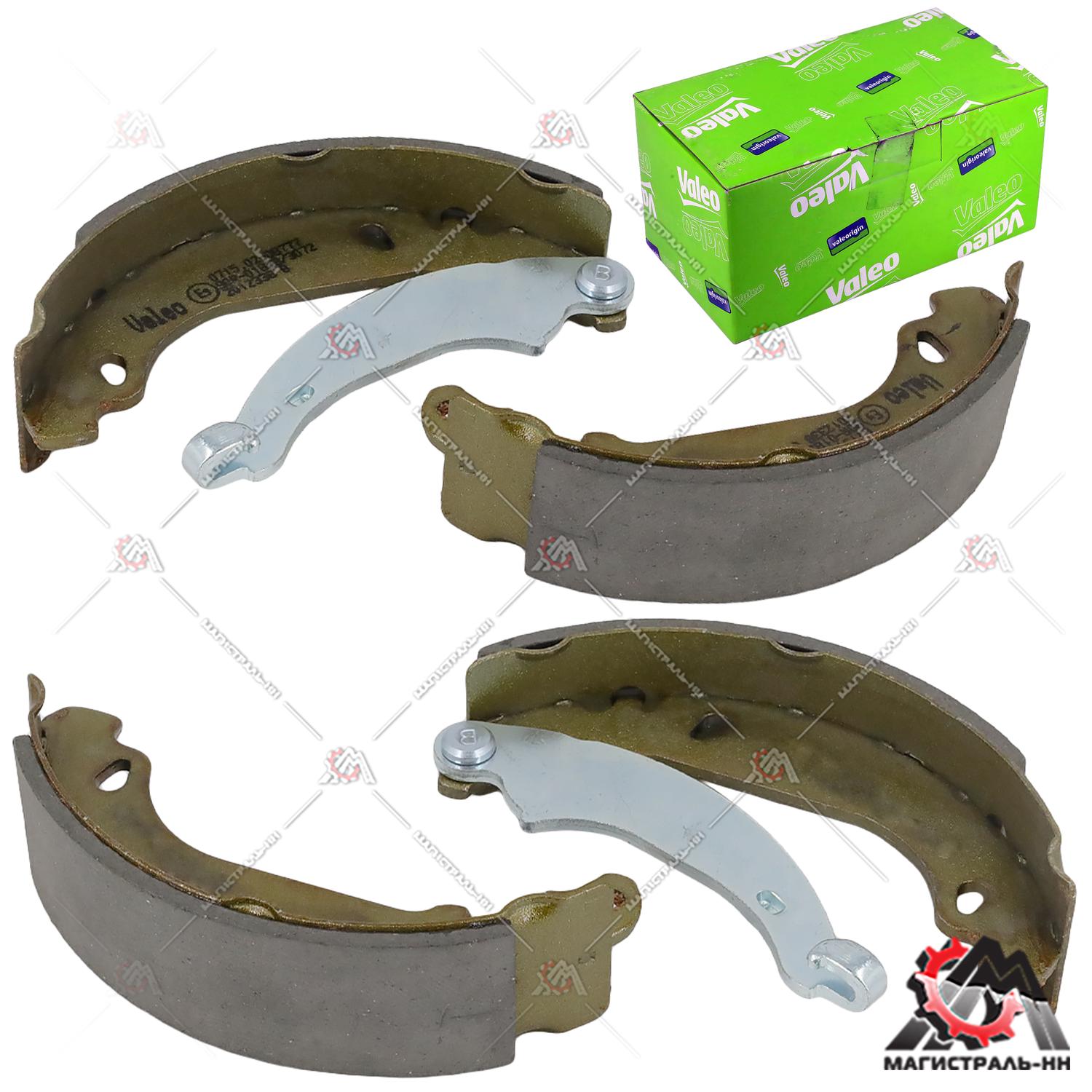 Колодка тормозная задняя (кт) RENAULT LOGAN/CLIO (180x42) Valeo (562647)