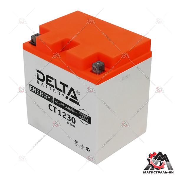 Аккумулятор 12СТ-30 DELTA о.п. пуск. ток 300 А (168*126*175)