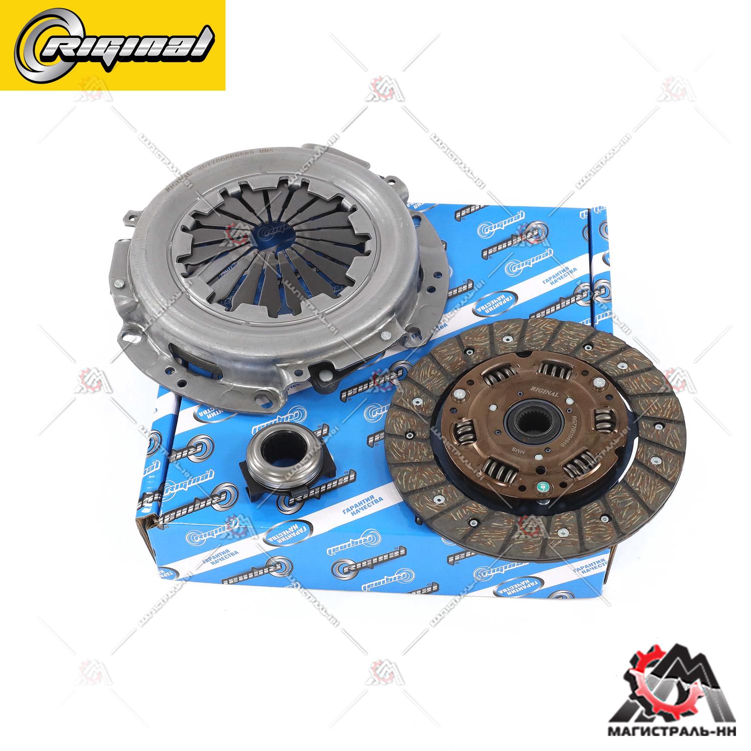 Пакет сцепления (корзина, диск, подш.) Renault Logan 1.4/1.6 8V 04>Megane 96>LARGUS(D-200мм) RIGINAL