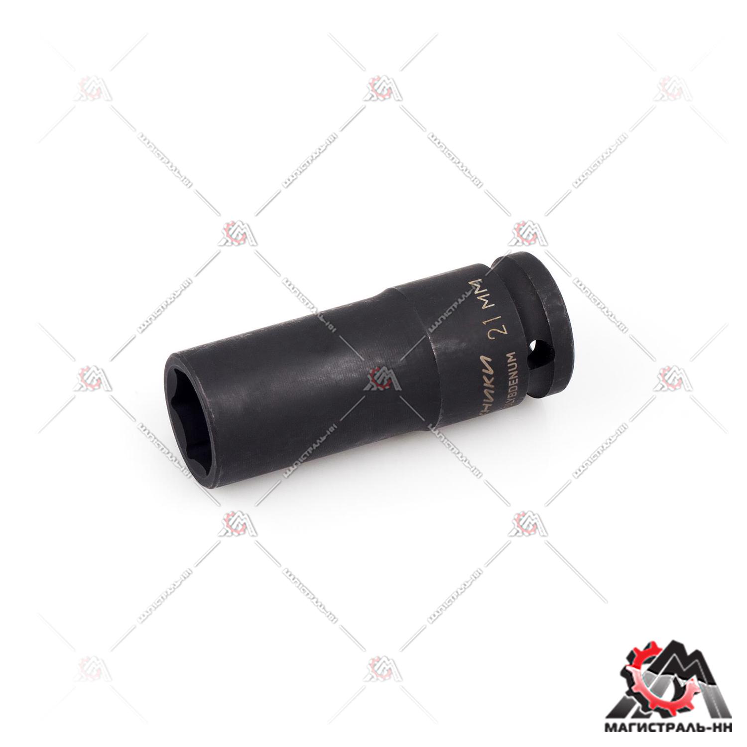 Головка 1/2" 21 мм 6 гранная удлиненная ударная (ДТ)