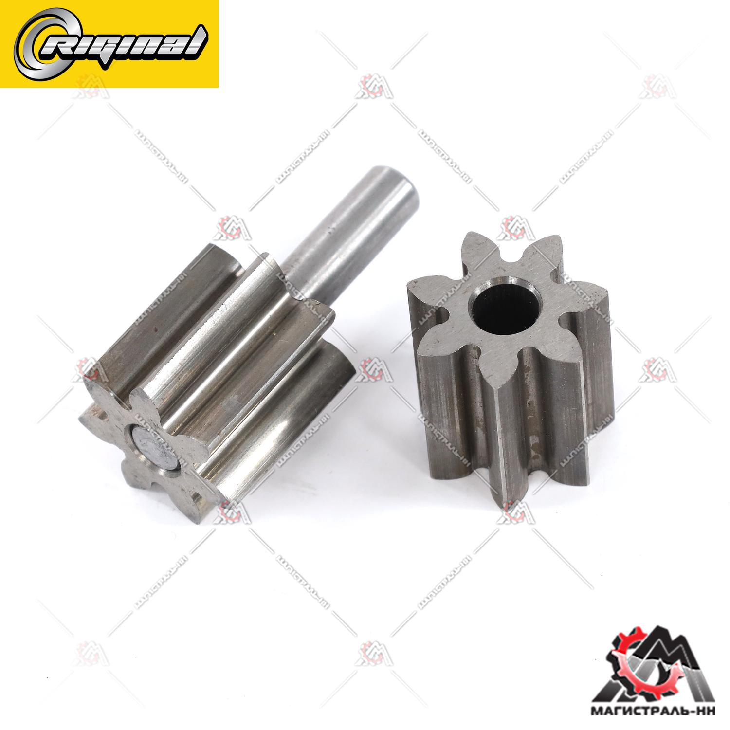 РК насоса масляного Г-53, 3307, 66, ПАЗ (вал + шестерня) Riginal