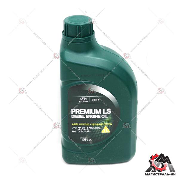 Масло HYUNDAI моторное 5W30 Premium LS Diesel Engine Oil CH-4 1л (синтетика)