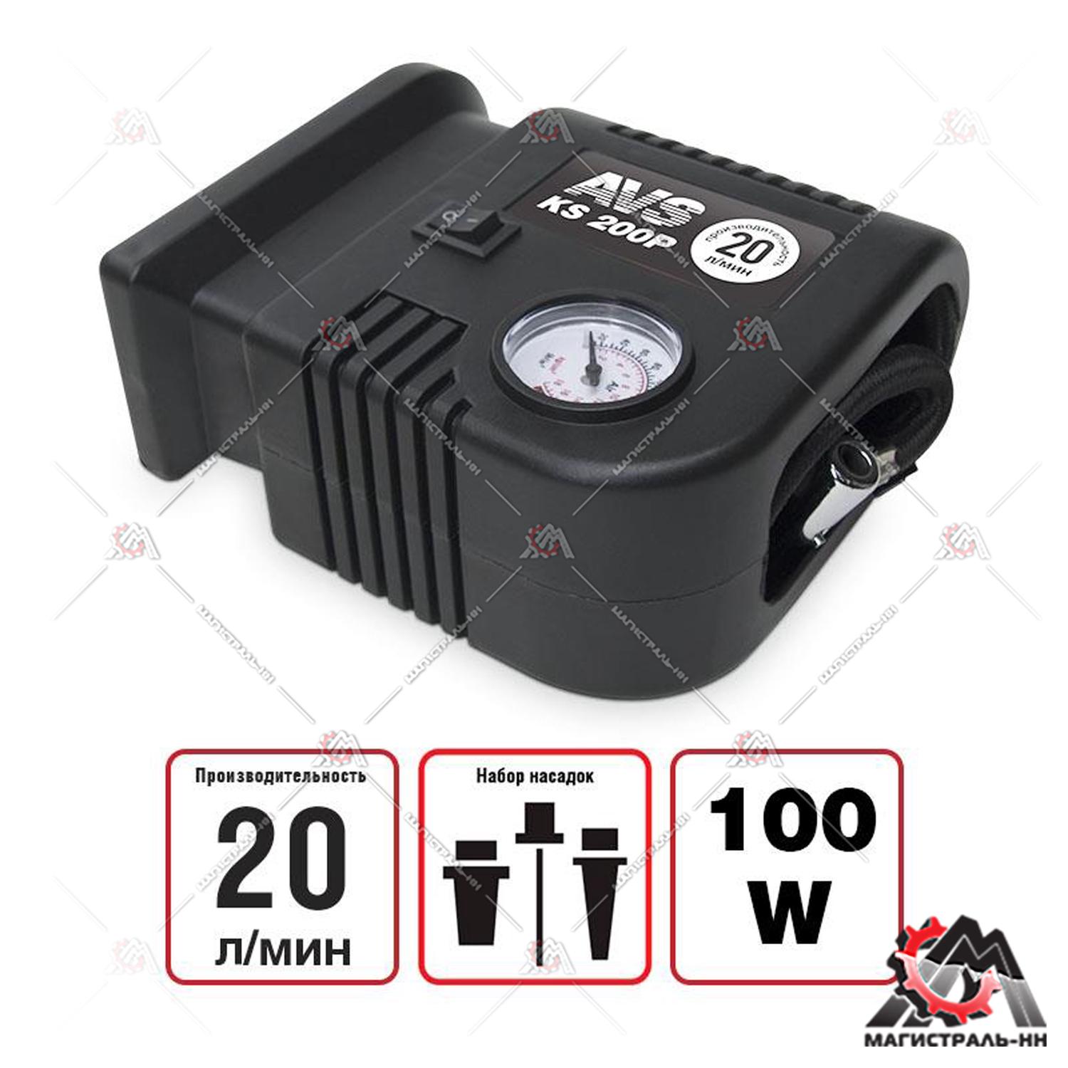 Компрессор 7 атм- 20 л/мин 12 V KS200P AVS