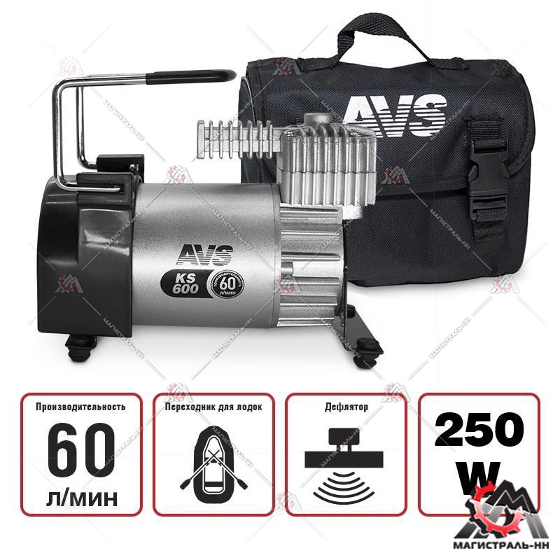 Компрессор 10 атм-60л/мин 12 V Turbo AVS KS 600