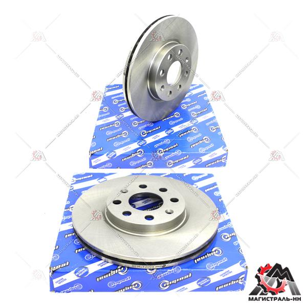 Диск тормозной Opel Corsa A D 06-/Fiat Punto 09- передний вент. (DF4796)(гарантия 2 года)Riginal
