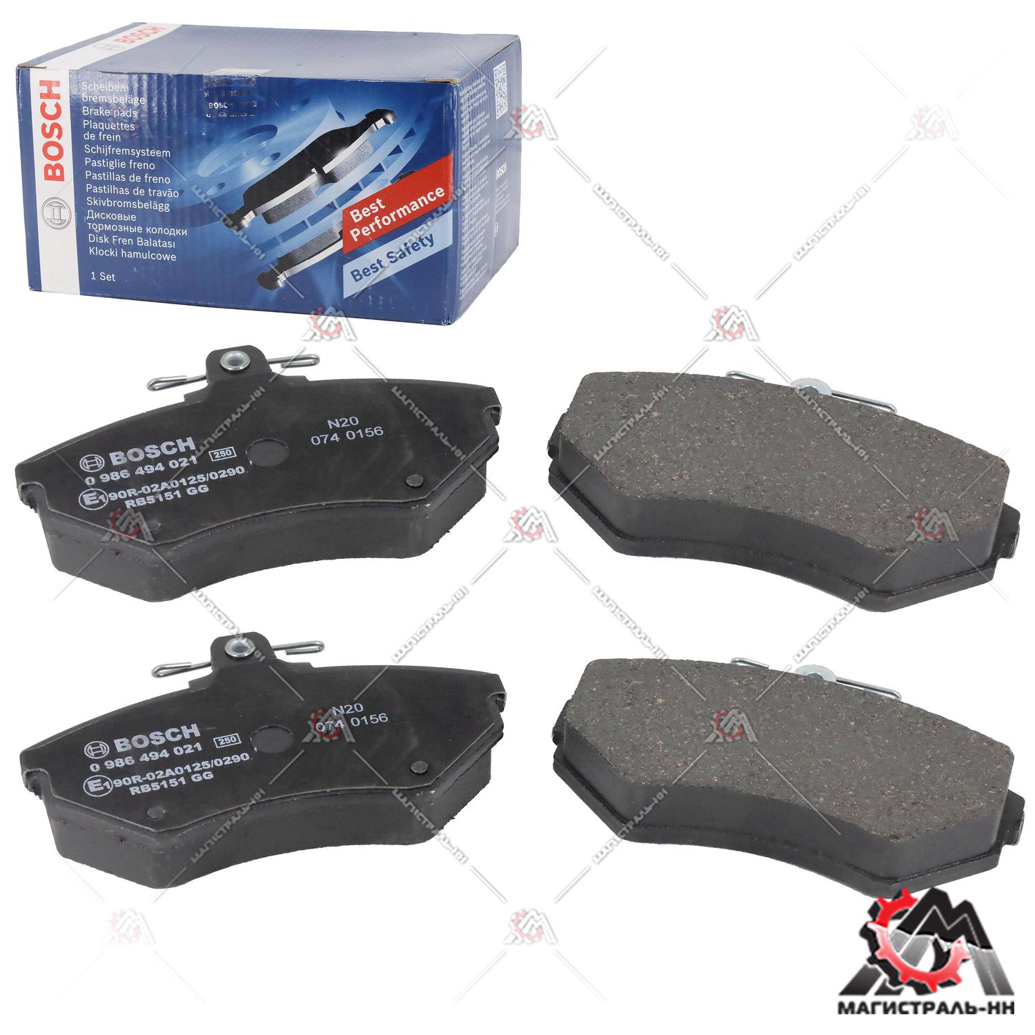 Колодки тормозные передние A4/PASSAT-01(GDB1266) BOSCH