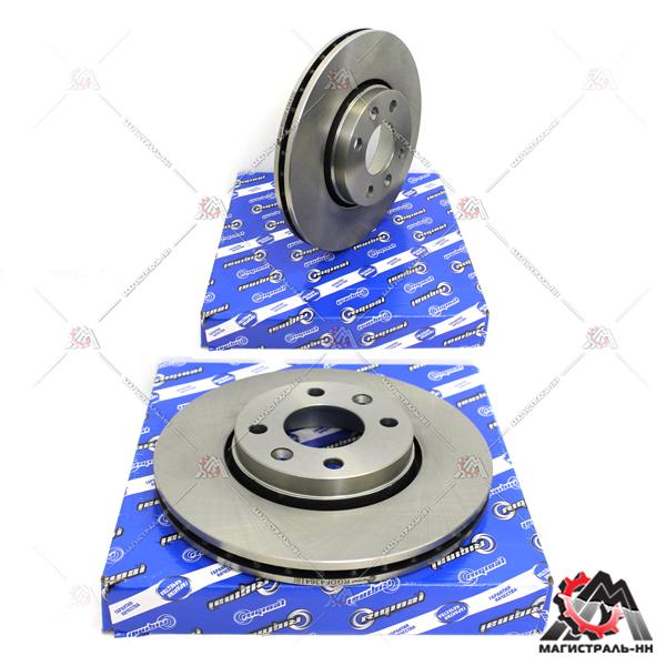 Диск тормозной Lada Largus/Nissan Micra/Note/Renault Megane перед.(DF4364)(гарантия 2 года) Riginal