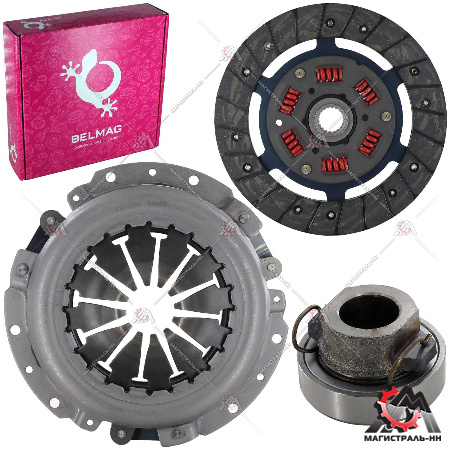Пакет сцепления (корзина, диск, подш.) ВАЗ-2101-07,2121 (БелМаг)