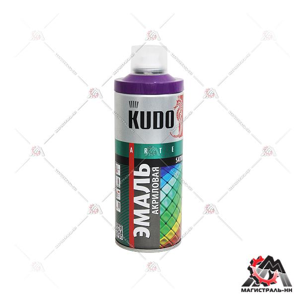 Эмаль универсальная акриловая satin RAL 4008 сигнально-фиолетовая KUDO