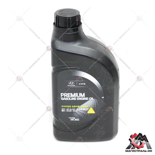 Масло HYUNDAI моторное 5W20 MOBIS Premium Gasoline 1л (синтетика)