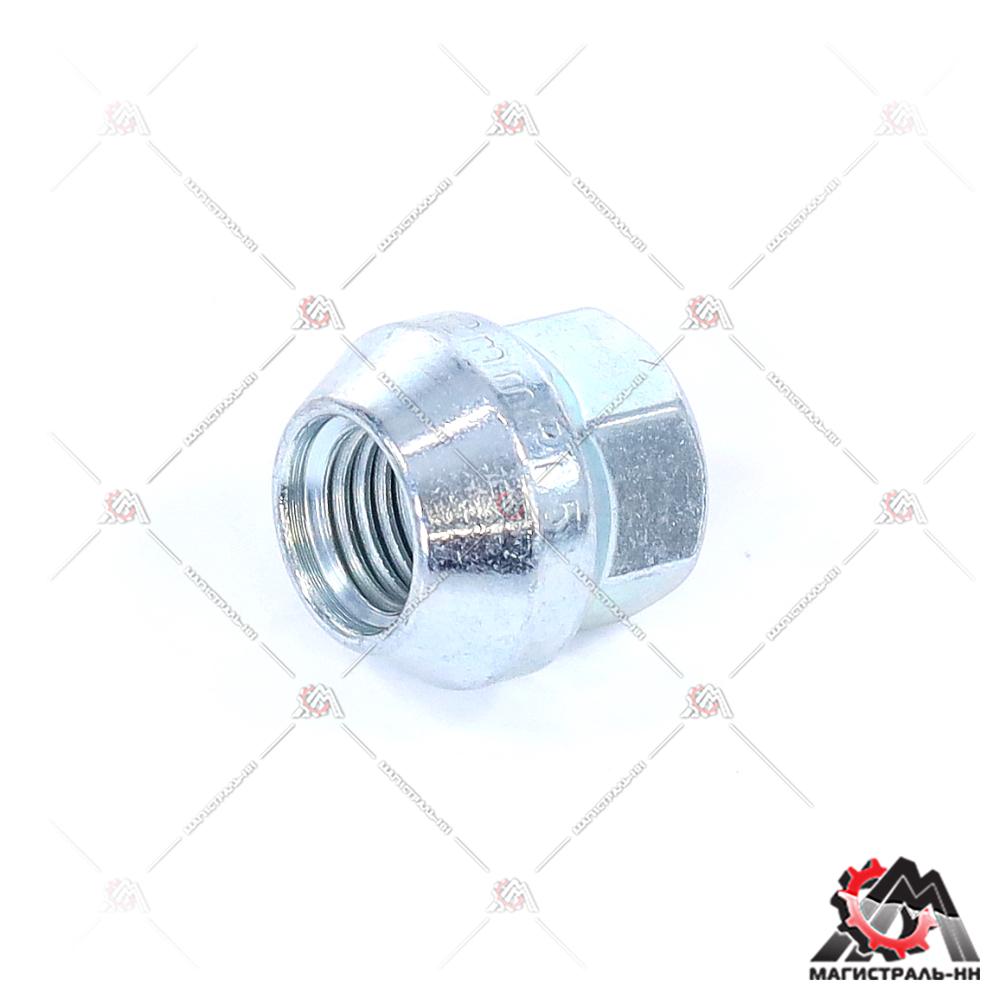 Гайка колесная M12X1,50 Цинк высота 20 мм 300045 Z D95  Конус с выступ., откр., кл.17мм (ВЕКТОР)