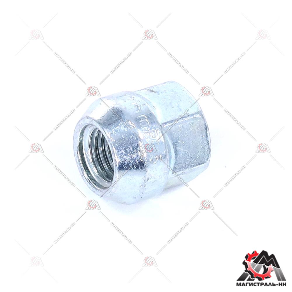 Гайка колесная 400045 L Z D14 Z M12X1,50 Цинк высота 22 мм Конус с выступ., откр., кл.19мм (ВЕКТОР)