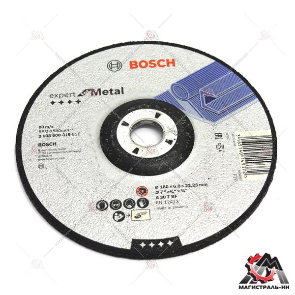 Диск зачистной по металлу 180х6х22 мм BOSCH Expert 