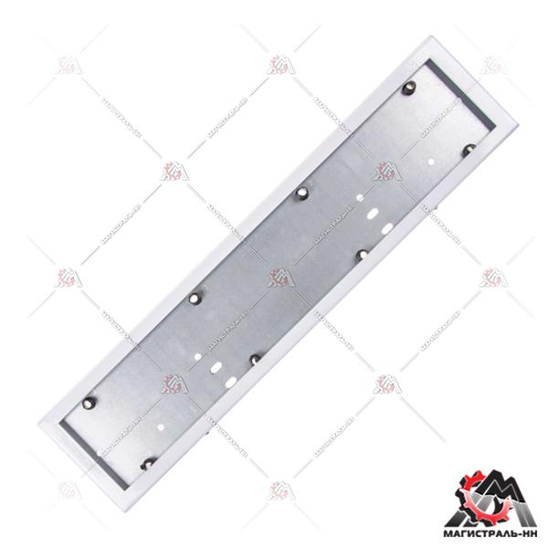 Рамка номерного знака металл. антивандал.  SKYWAY Белая 1 шт