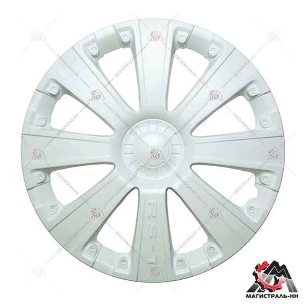 Колпак колеса R16 Г-3302 RS-T перед белый. (пруж) кт 2 шт. АКС