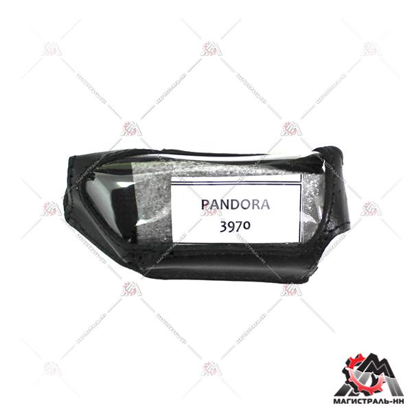 Чехол брелка а/сигнализации черный (кожа,кобура) PANDORA 3970/D-600