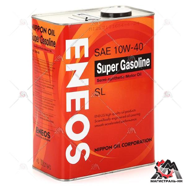 Масло ENEOS моторное 10w40 Super Gasoline SL 4л (полусинтетика)