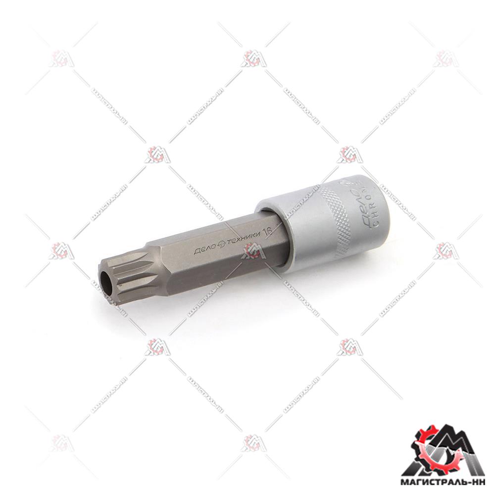 Головка 1/2" Splin М16 L=100 мм со вставкой с отверстием ДТ